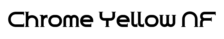 Chrome Yellow NF font preview