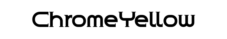 ChromeYellow font preview