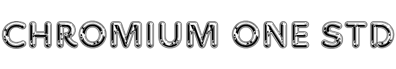 Chromium One Std font preview