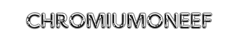 ChromiumOneEF font preview