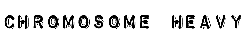 Chromosome Heavy font preview