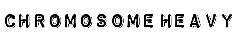ChromosomeHeavy font preview