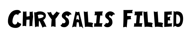 Chrysalis Filled font preview