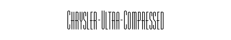 Chrysler-Ultra-Compressed font preview