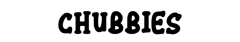 Chubbies font preview