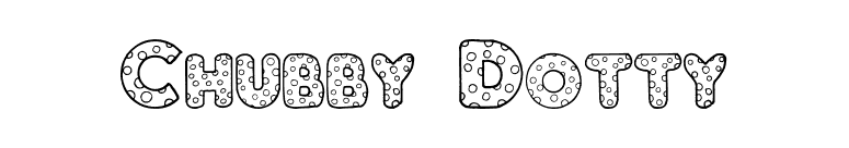 Chubby Dotty font preview