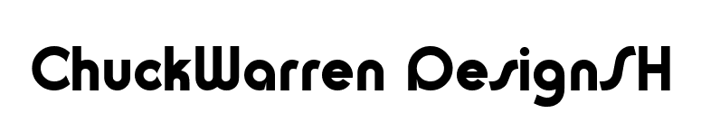 ChuckWarren DesignSH font preview