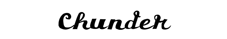 Chunder font preview