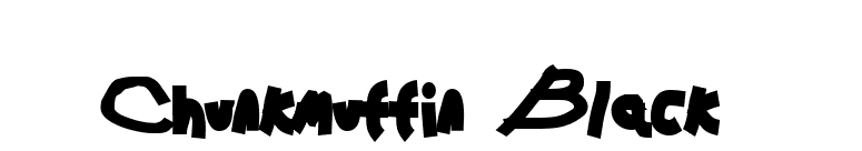 Chunkmuffin Black font preview