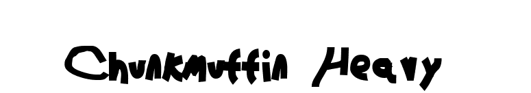 Chunkmuffin Heavy font preview