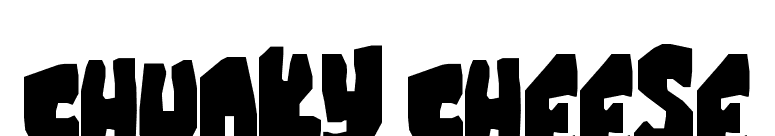 Chunky Cheese
 font preview