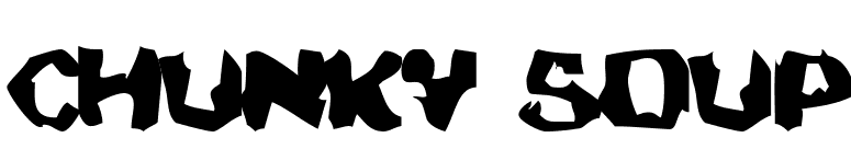 Chunky Soup font preview