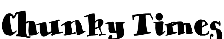 Chunky Times font preview