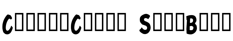 ChunkyComix SemiBold font preview