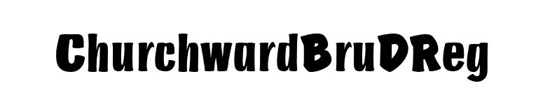 ChurchwardBruDReg font preview