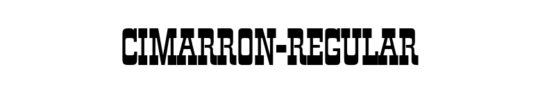 Cimarron-Regular font preview