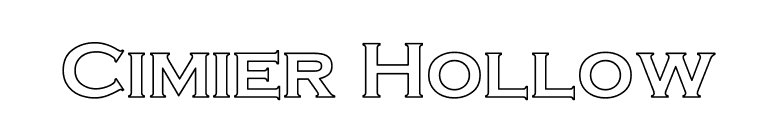Cimier Hollow font preview