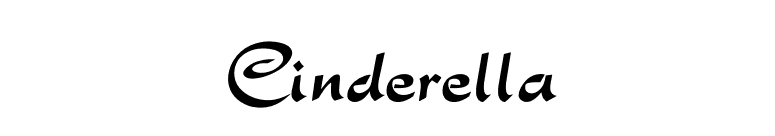 Cinderella font preview