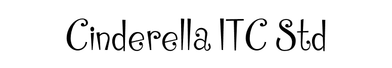 Cinderella ITC Std font preview