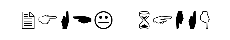 Cindy Icons font preview
