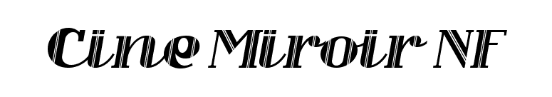 Cine Miroir NF font preview