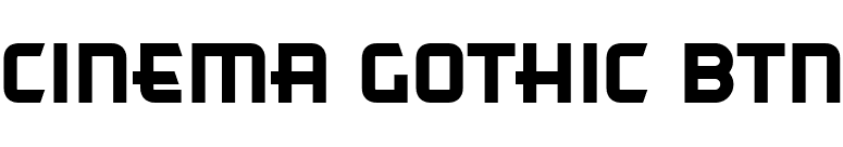 Cinema Gothic BTN font preview