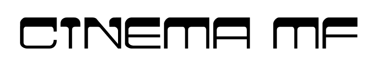 Cinema MF font preview