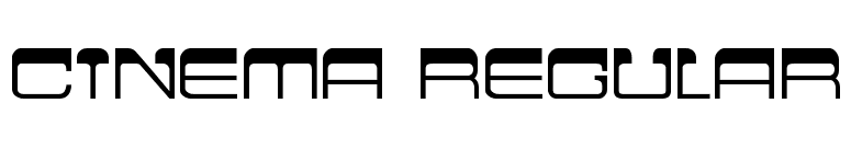 Cinema Regular font preview