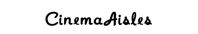 CinemaAisles font preview