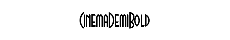 CinemaDemiBold font preview