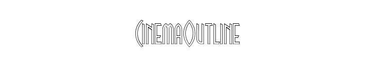 CinemaOutline font preview