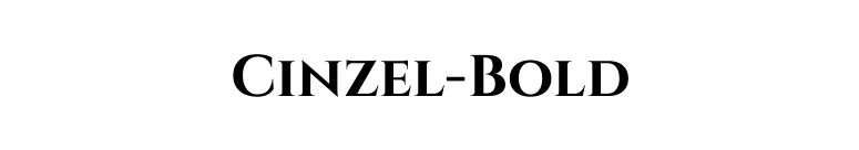 Cinzel-Bold font preview