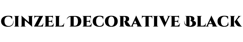 Cinzel Decorative Black font preview