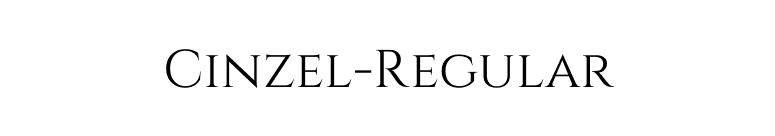 Cinzel-Regular font preview