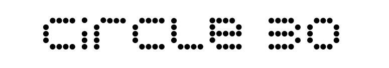 circle 30 font preview