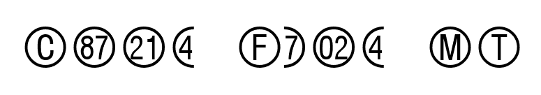 Circle Frame MT font preview