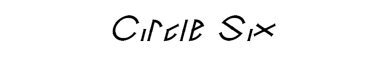 Circle Six font preview