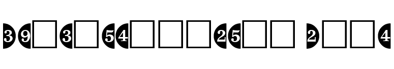 CircledNumbers Bold font preview