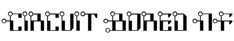 Circuit Bored NF font preview