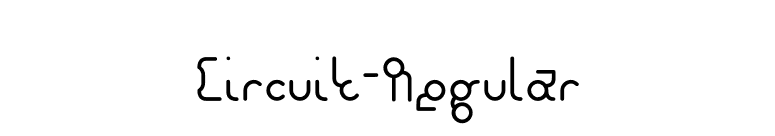Circuit-Regular font preview