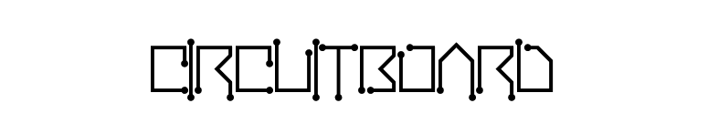 CircuitBoard
 font preview