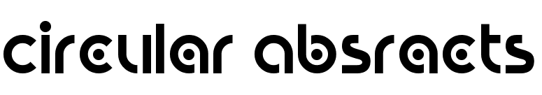 Circular Absracts
 font preview