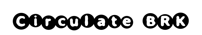 Circulate BRK font preview