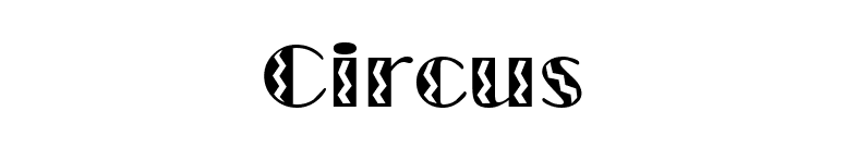 Circus font preview