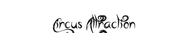 Circus Attraction font preview
