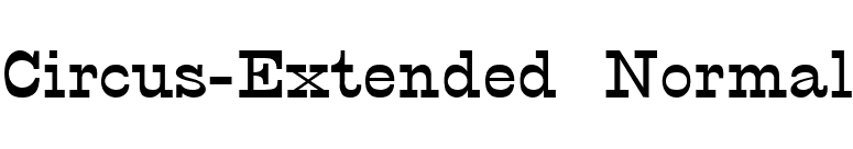 Circus-Extended Normal font preview