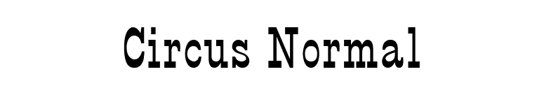 Circus Normal font preview