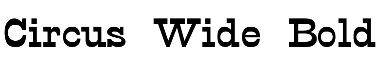 Circus Wide Bold font preview