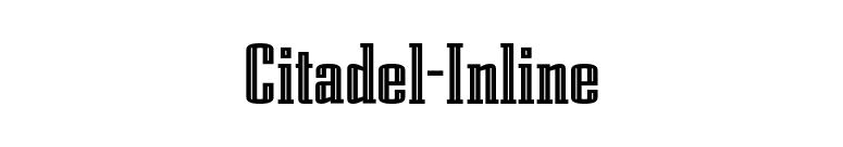 Citadel-Inline font preview