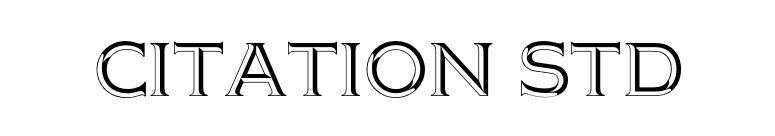 Citation Std font preview